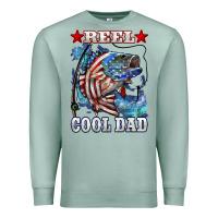 Seafoam Reel Cool Dad Bass Premium Sweatshirt - LillyAllenDesigns