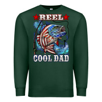 Sports Green Reel Cool Dad Bass Premium Sweatshirt - LillyAllenDesigns
