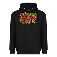 Black ladybug one background Heavyweight Hoodie - BarkalooDesign