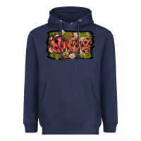 Navy ladybug one background Heavyweight Hoodie - BarkalooDesign