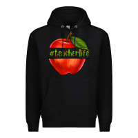Black teacher life with apple Premium Hoodie - NancyCooperArtShop