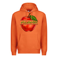 Carrot teacher life with apple Premium Hoodie - NancyCooperArtShop