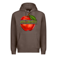 Coffee teacher life with apple Premium Hoodie - NancyCooperArtShop