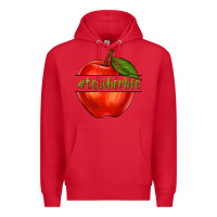 Red teacher life with apple Premium Hoodie - NancyCooperArtShop