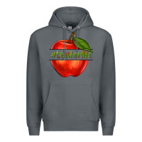 Rock teacher life with apple Premium Hoodie - NancyCooperArtShop