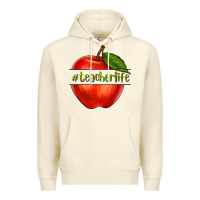 Sandshell teacher life with apple Premium Hoodie - NancyCooperArtShop