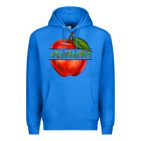 True Royal teacher life with apple Premium Hoodie - NancyCooperArtShop