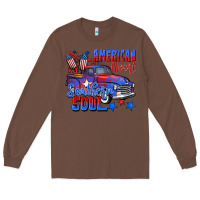Chestnut American heart southern soul truck 4th of july Long Sleeve Tee - CowGirlArtShop