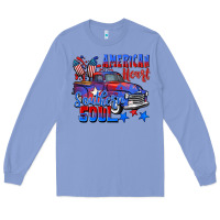 Colony Blue American heart southern soul truck 4th of july Long Sleeve Tee - CowGirlArtShop