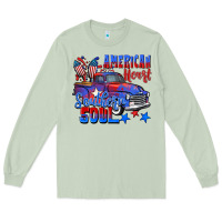 Matcha American heart southern soul truck 4th of july Long Sleeve Tee - CowGirlArtShop