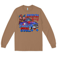 Toasted Coconut American heart southern soul truck 4th of july Long Sleeve Tee - CowGirlArtShop