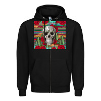 Black skull cactus Zipper Hoodie - JahusDesignShop
