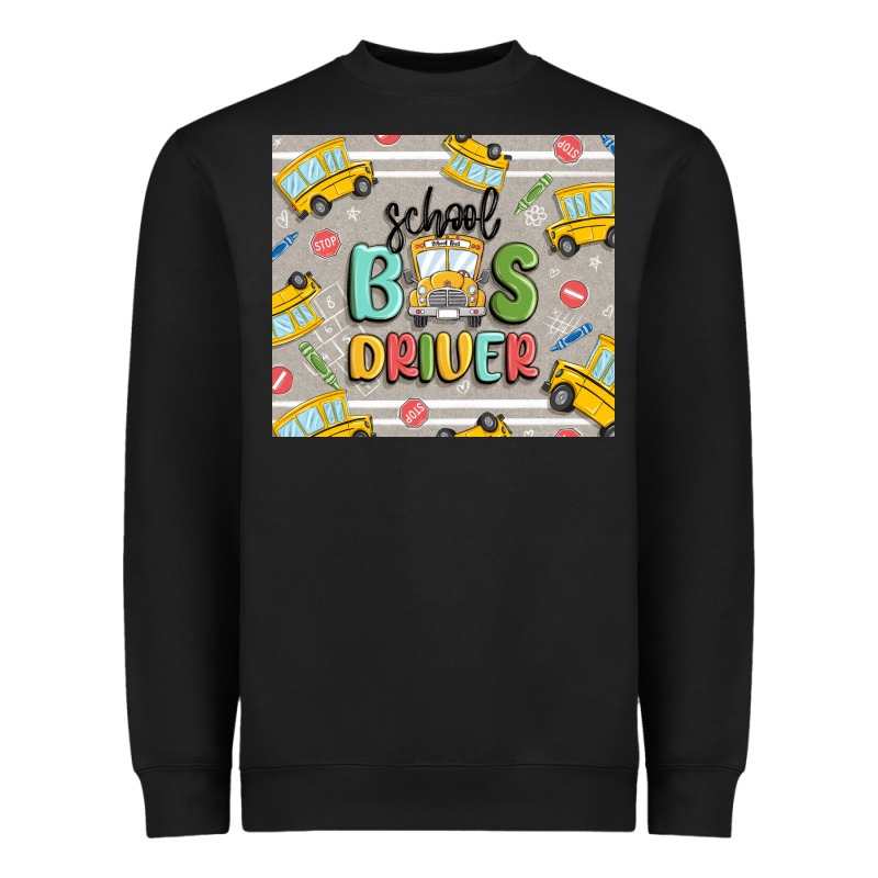 School Bus Driver Heavyweight Sweatshirt by MaliasSmallBusiness | Teevron