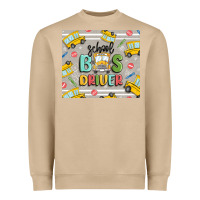 Mushroom school bus driver Heavyweight Sweatshirt - MaliasSmallBusiness