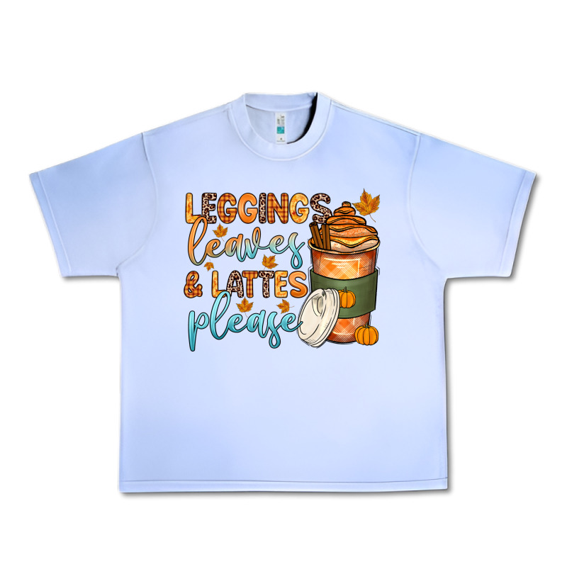 Leggins Leaves And Lattes Urban Heavy Tee by Zillion Design Studio | Teevron