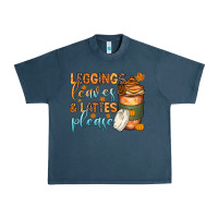 Midnight Navy leggins leaves and lattes Urban Heavy Tee - Zillion Design Studio
