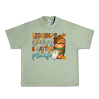 Oil Green leggins leaves and lattes Urban Heavy Tee - Zillion Design Studio
