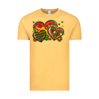 Vintage Mustard juneteenth heart Vintage Tee - texasbilliewilder