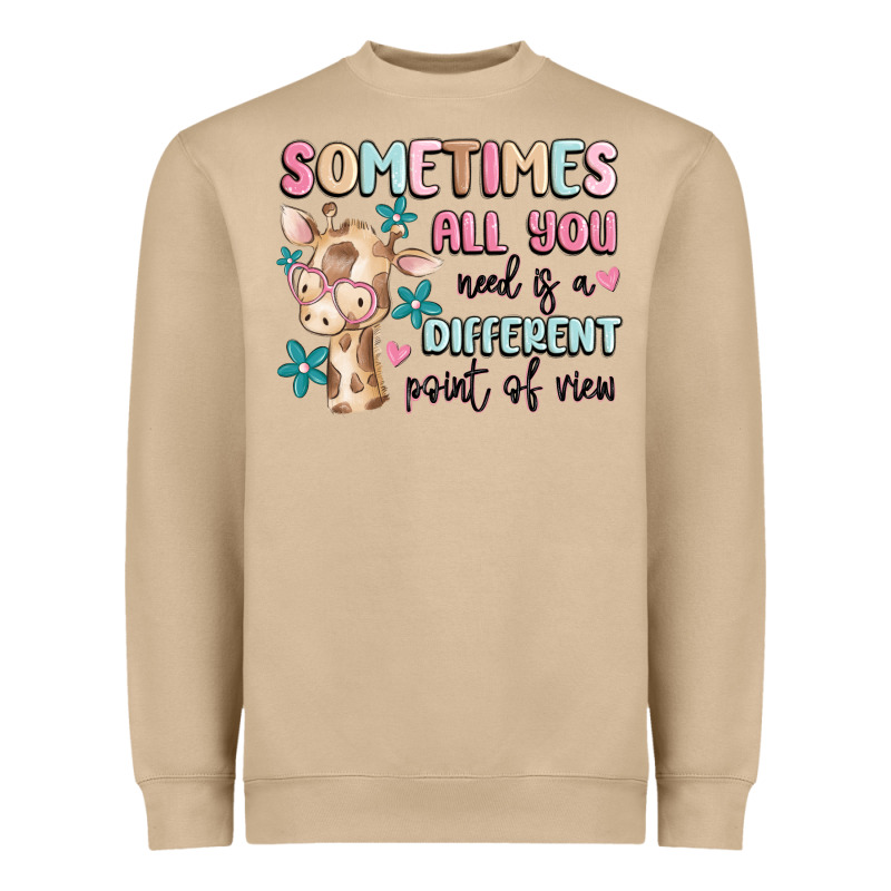 Sometimes All You Need Is A Different Point Of  Vi Heavyweight Sweatshirt by MaliasSmallBusiness | Teevron