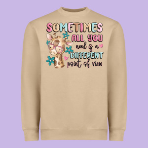 Sometimes All You Need Is A Different Point Of  Vi Heavyweight Sweatshirt Designed By Maliassmallbusiness