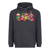 Smoke pink christmas gnomes coffee cups Heavyweight Hoodie - Jasminsmagicworld