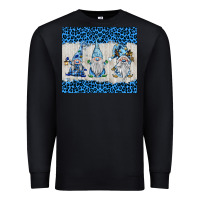 Black snowy christmas gnomes Premium Sweatshirt - BarkalooDesign