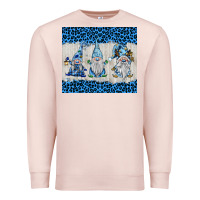 Pale Pink snowy christmas gnomes Premium Sweatshirt - BarkalooDesign