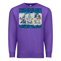 Purple snowy christmas gnomes Premium Sweatshirt - BarkalooDesign