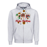 Heather Grey dental merry Christmas Zipper Hoodie - JahusDesignShop