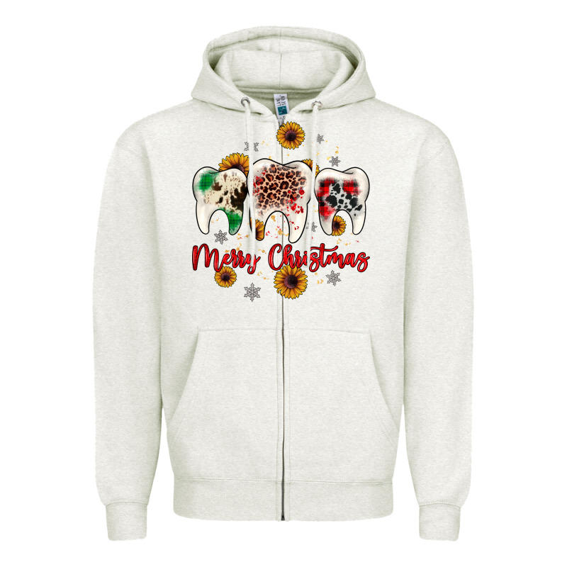 Dental Merry Christmas Zipper Hoodie by JahusDesignShop | Teevron