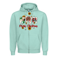 Seafoam dental merry Christmas Zipper Hoodie - JahusDesignShop