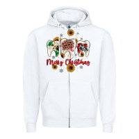 White dental merry Christmas Zipper Hoodie - JahusDesignShop