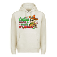 Oatmeal Heather baby its cold outside skeleton Premium Hoodie - MaliasSmallBusiness
