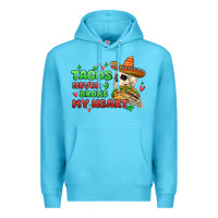 Ocean Blue baby its cold outside skeleton Premium Hoodie - MaliasSmallBusiness