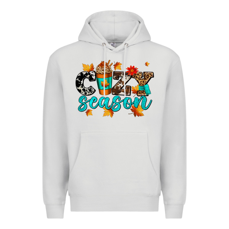Cozy Season With Coffee Cup Premium Hoodie by AdoDesignShop | Teevron
