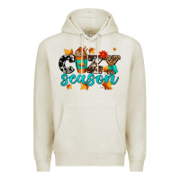 Oatmeal Heather cozy season with coffee cup Premium Hoodie - AdoDesignShop
