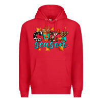 Red cozy season with coffee cup Premium Hoodie - AdoDesignShop