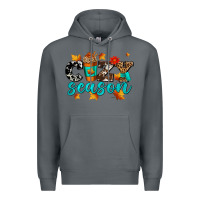 Rock cozy season with coffee cup Premium Hoodie - AdoDesignShop