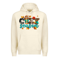 Sandshell cozy season with coffee cup Premium Hoodie - AdoDesignShop