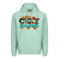 Seafoam cozy season with coffee cup Premium Hoodie - AdoDesignShop