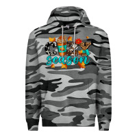Slate Camo cozy season with coffee cup Premium Hoodie - AdoDesignShop