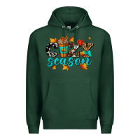 Sports Green cozy season with coffee cup Premium Hoodie - AdoDesignShop