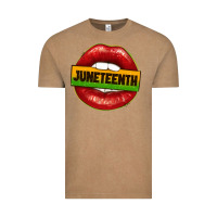 Vintage Coffee juneteenth lips Vintage Tee - texasbilliewilder