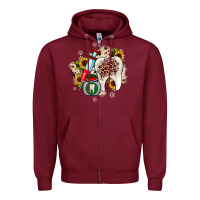 Burgundy Christmas dental sunflower Zipper Hoodie - JahusDesignShop