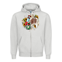 Dove Grey Christmas dental sunflower Zipper Hoodie - JahusDesignShop