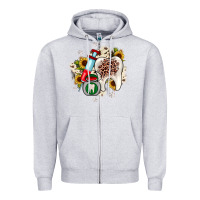 Heather Grey Christmas dental sunflower Zipper Hoodie - JahusDesignShop