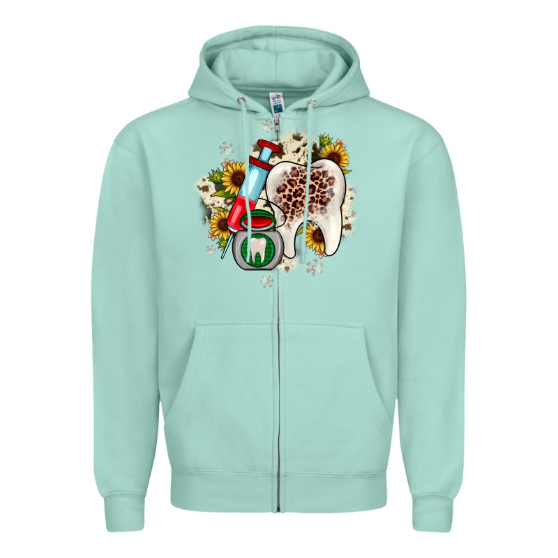 Christmas Dental Sunflower Zipper Hoodie by JahusDesignShop | Teevron