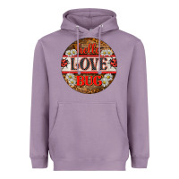 Lavender hello love bug ladybug ornament Heavyweight Hoodie - BarkalooDesign