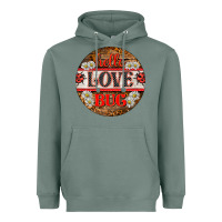 Sage hello love bug ladybug ornament Heavyweight Hoodie - BarkalooDesign