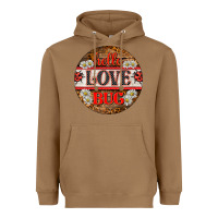 Toasted Coconut hello love bug ladybug ornament Heavyweight Hoodie - BarkalooDesign